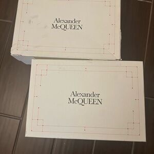 Alexander McQueen White Shoe Boxes